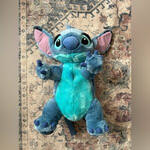 Disney Authentic Lilo & Stitch Soft Blue Stuffed Plush Backpack